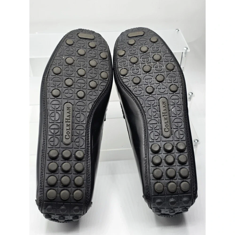 Cole Haan Driving Loafers Shoes Mens Size 11D Black Moc Toe Penny Slip On C00804